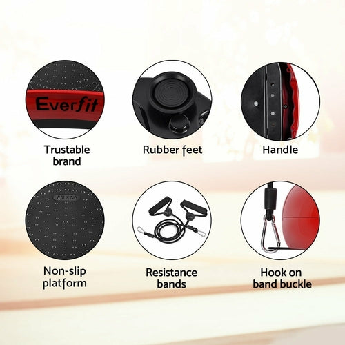 Everfit Vibration Machine Plate Platform Body Shaper Home Gym Fitness